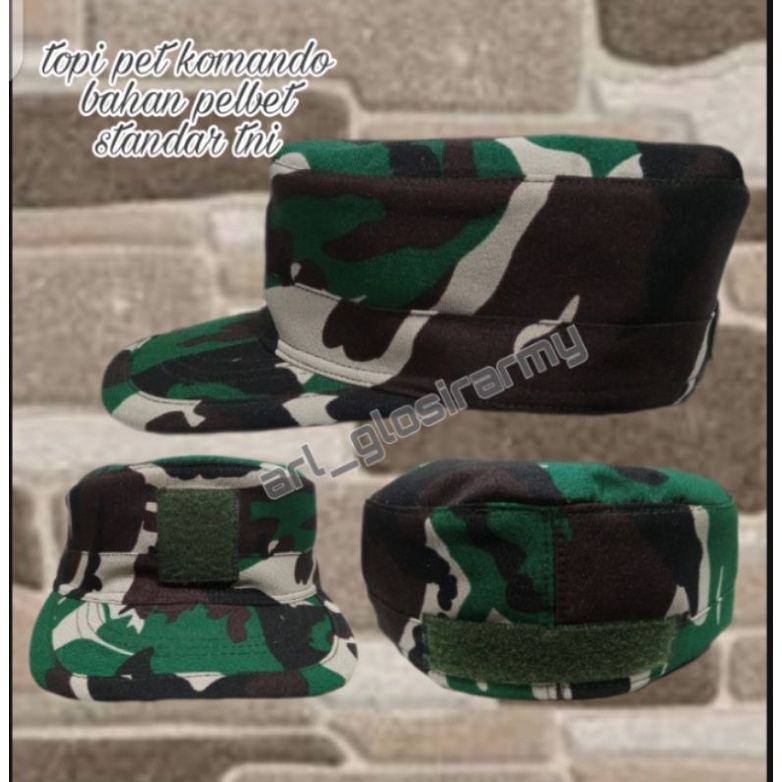 topi pet PELBED model komando standar TNI
