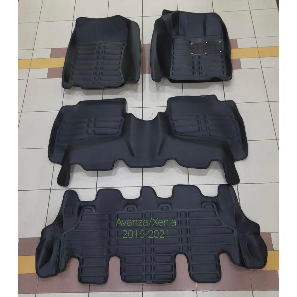 Karpet 5D Avanza / Xenia 2016 - 2021 Premium 3 Baris
