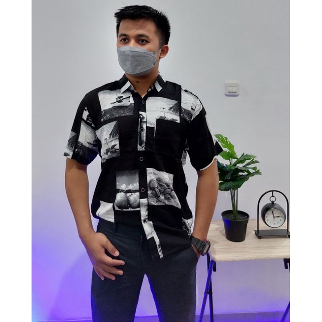Kemeja Printing / Kemeja Motif / Nature Shirt / Rayon Premium
