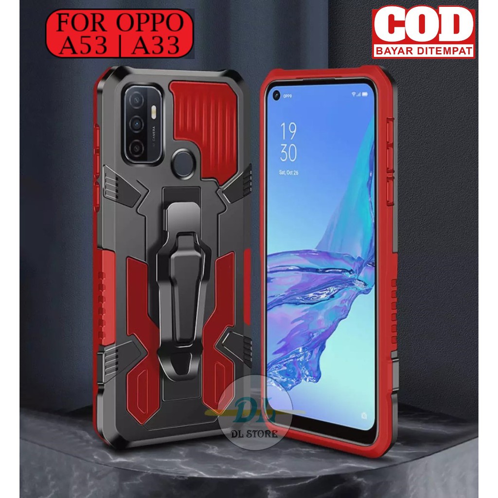 CASE UNTUK OPPO A53 | OPPO A33(2020) CASING STANDING BACK KLIP HARD CASE ROBOT NEW COVER