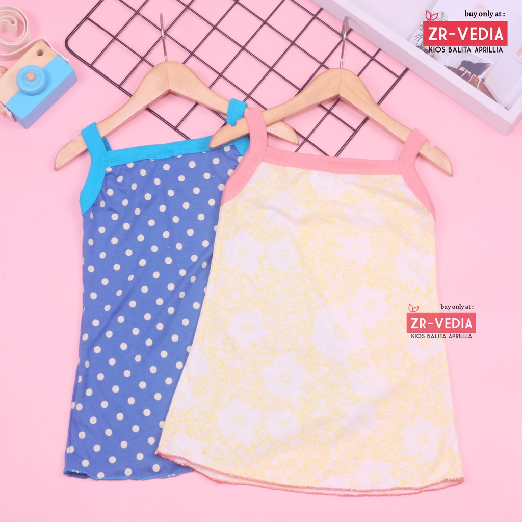 Tanktop Dress Uk 1-2 Tahun / TERMURAH Atasan Harian Anak Perempuan Adem Bahan Kaos Daster Cewek Kiosbalitaaprillia