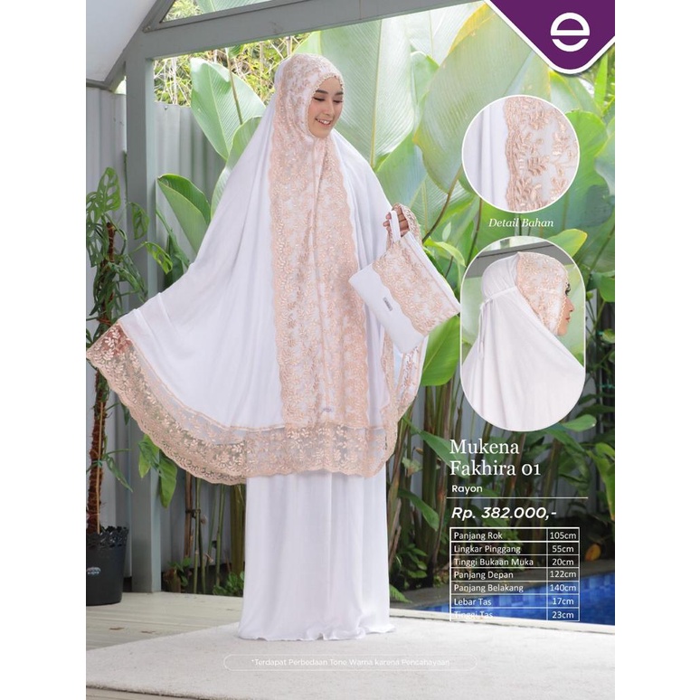 MUKENA FAKHIRA 01 | MUKENA DEWASA BY ETHICA TERBARU 2022 | MUKENA PUTIH