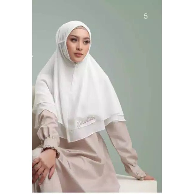 Khimar rubiah ceruty nonpet tali