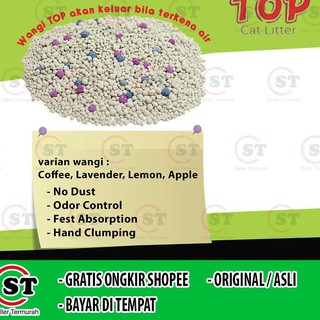 [ELL.31My21á¶»] Pasir Kucing Gumpal Wangi - TOP Cat Litter