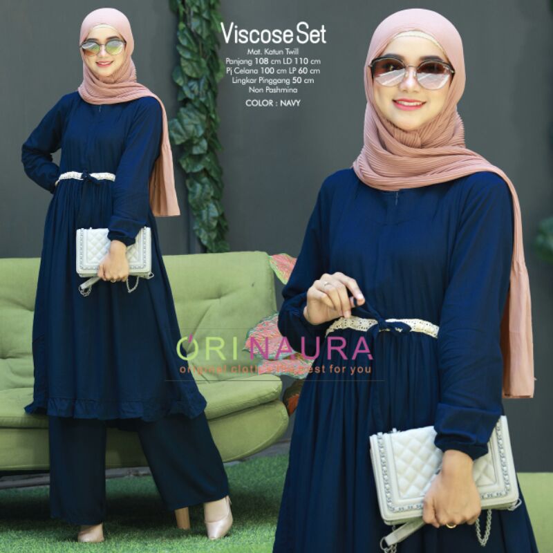 VISCOSE Set Dress Muslim Ori Naura