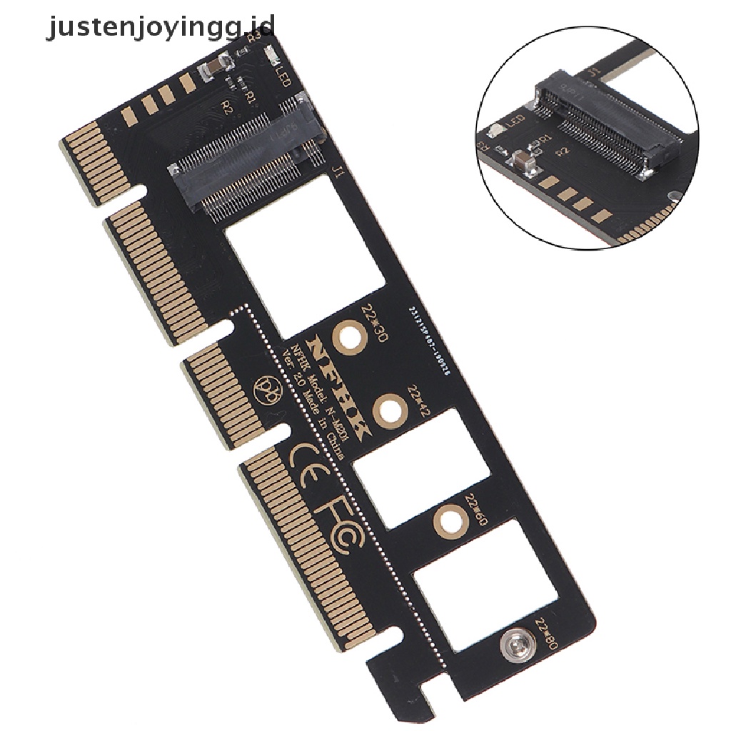 Kartu adapter Converter justenjoyingg.id / PCIe NVMe m.2 ngff ssd Ke pci-e pci express 3.0 x4 x8 x16