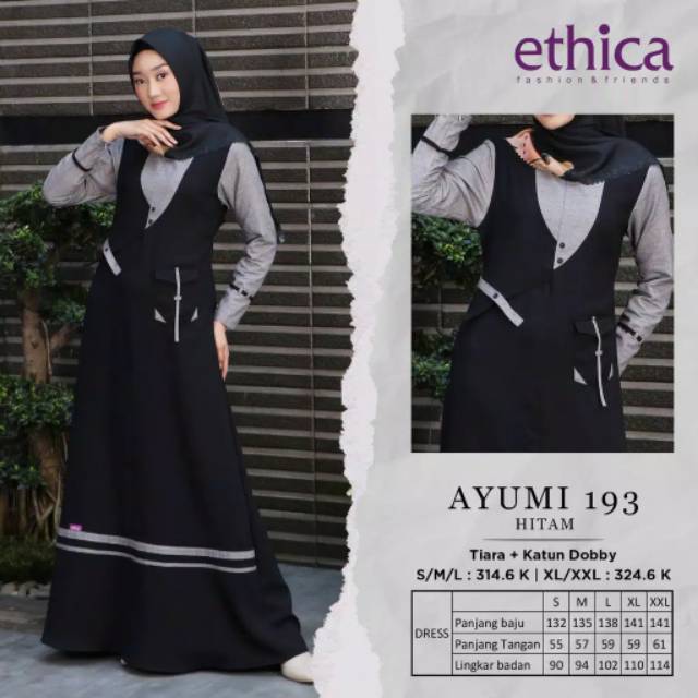ETHICA AYUMI 193 BIRU, HITAM, ABU