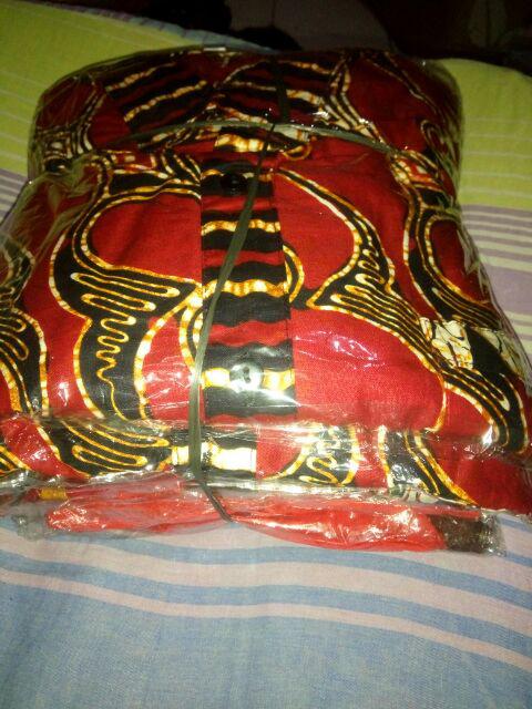 Sarimbit Keluarga/family Dress Wanita Batik Tiara Merah