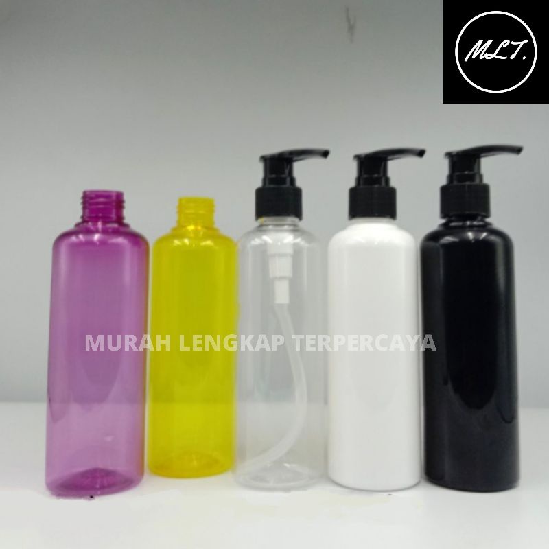 BOTOL PUMP 250 ML PUTIH HITAM NATURAL PINK KUNING / BOTOL 250ML PUMP PENCET BOTOL PLASTIK POMPA HAND SANITIZER