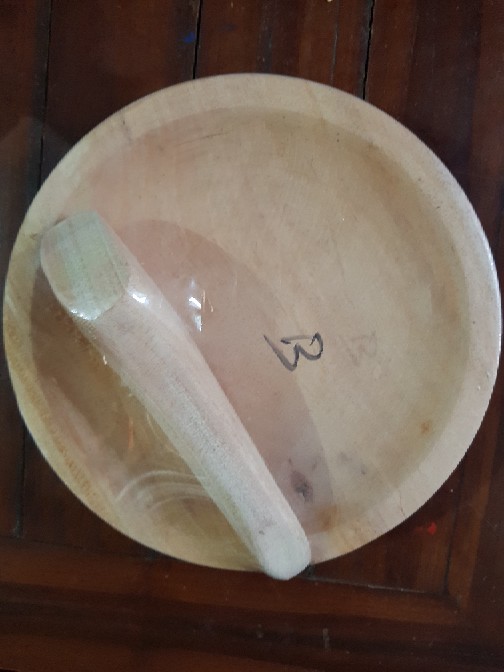 Cobek Kayu Besar Ulekan Kayu Besar Kecil Mini Bagus Sambal Ayam Geprek Penyet Baroque Mart