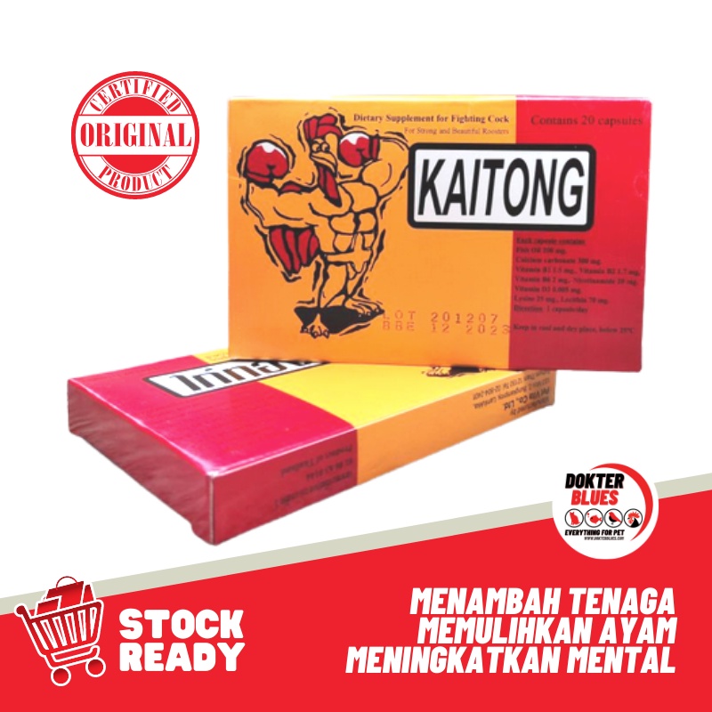 Kaitong Suplemen Ayam Petarung (Original) | 20 Kapsul