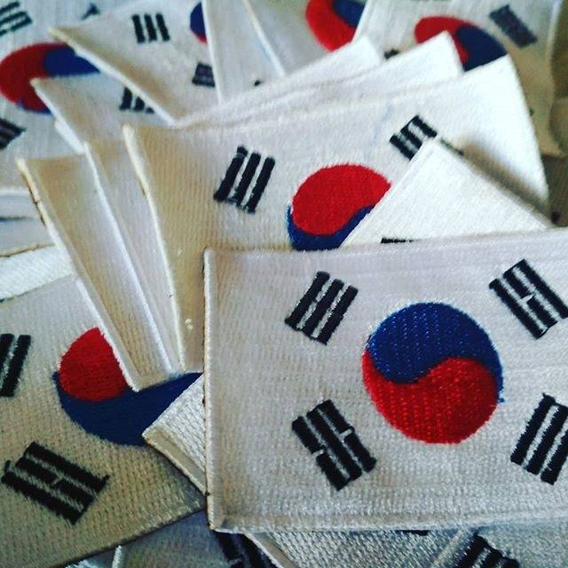 Emblem patch bordir korea selatan