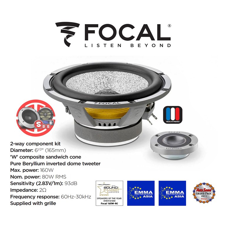 Focal 165 W-RC 2-Way Aktif