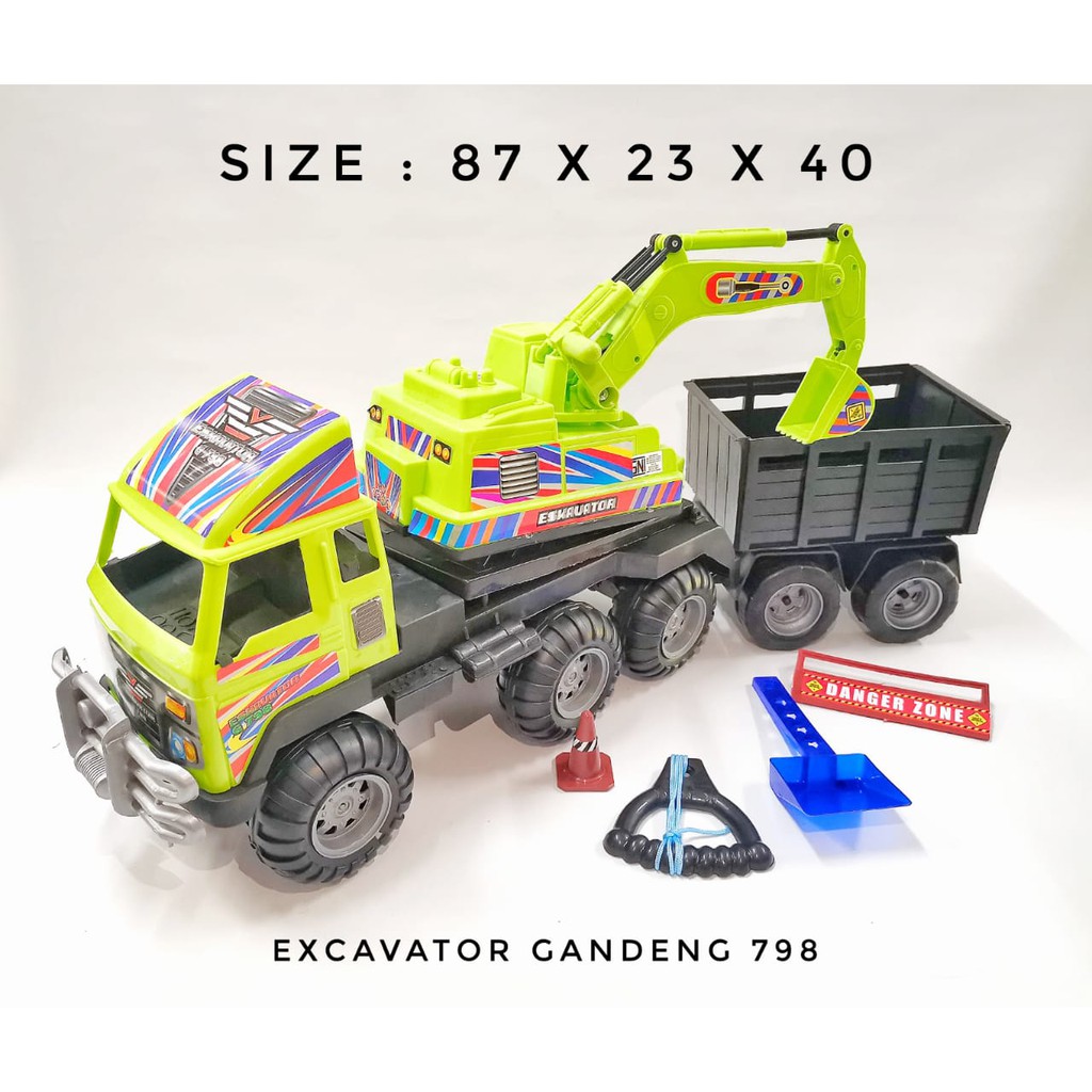 SG TOYS MAINAN ANAK TRUK GANDENG EXCAVATOR 798