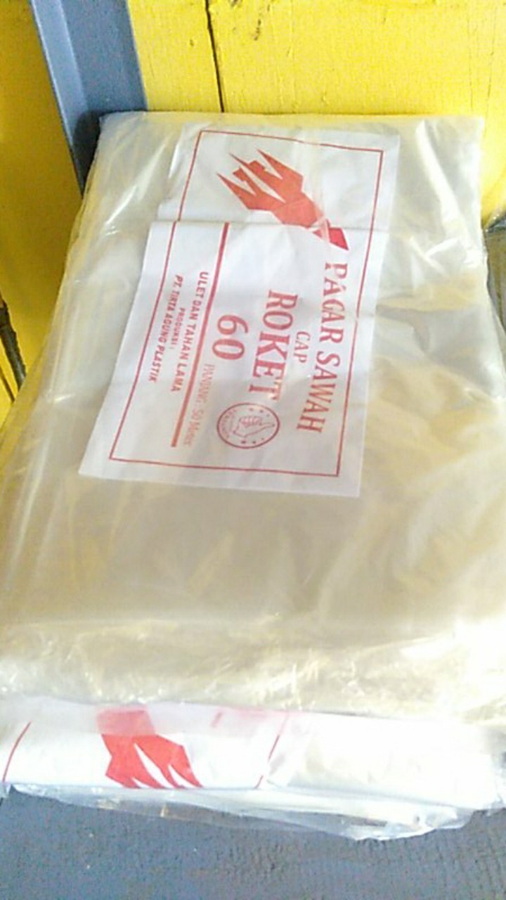 Plastik Pagar Sawah Padi Dan Persemaian Tanaman Anti Tikus Dan Hama Cap Roket