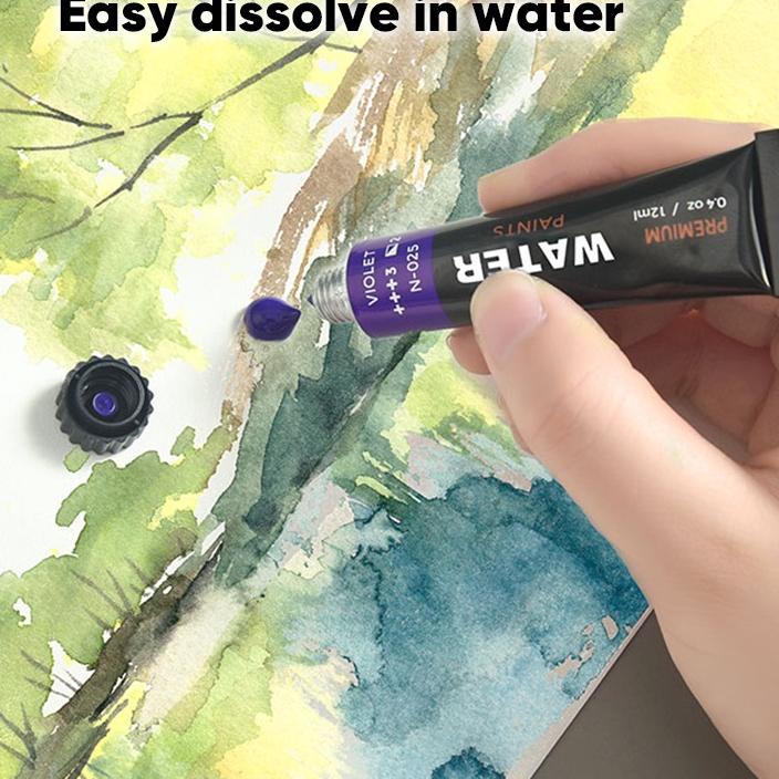 

Barang Laris Giorgione Watercolor Paint Set Paket Cat Air 12/24 Warna 12ml/botol 45G**