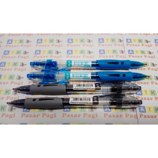 

NEW STOCK PEN GEL KENKO K1 HITAM DAN BIRU 0,5 MM