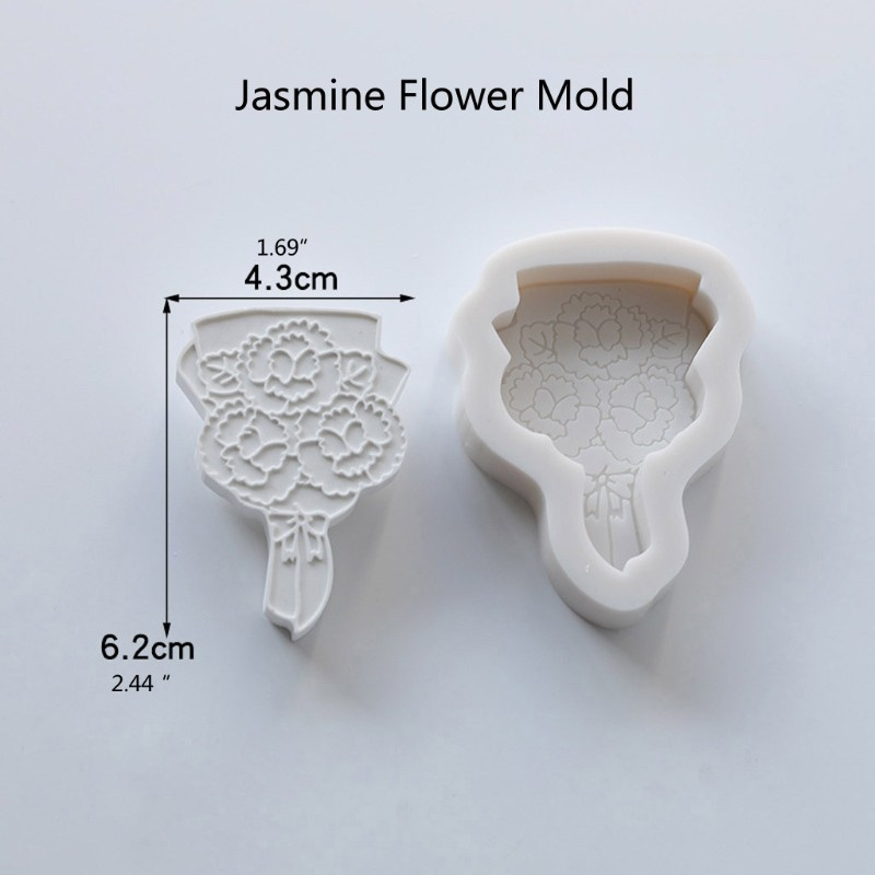 Glitter 6Pcs Handmade Line Drawing Flower Epoxy Resin Molds Bridal Bouquet Flower Gypsum Silicone Molds Kit Art Crafts Tools