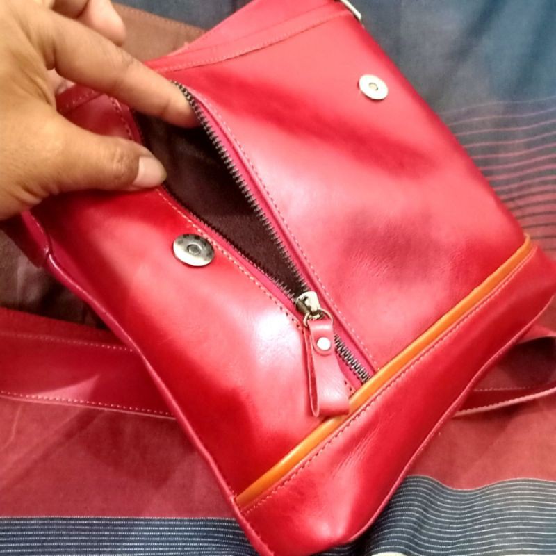 TAS KULIT SAPI ASLI TAS KULIT SELEMPANG KULIT PREMIUM