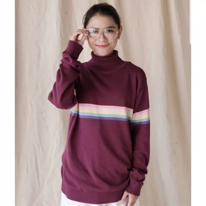 KARDIGAN RAJUT/ SWEATER/ BAJU RAJUT PELANGI/ BAJU RAJUT MODEL SEKARANG/ BAJU OOTD/ SWEATER RAJUT