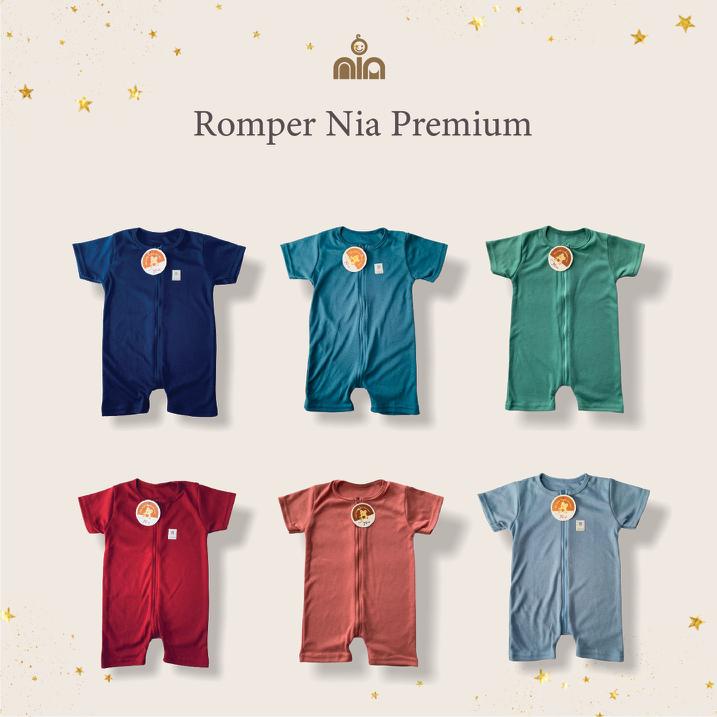 Promo !! JUMPER BAYI POLOS/ROMPER NIA PREMIUM ROMPER BAYI WARNA TUA