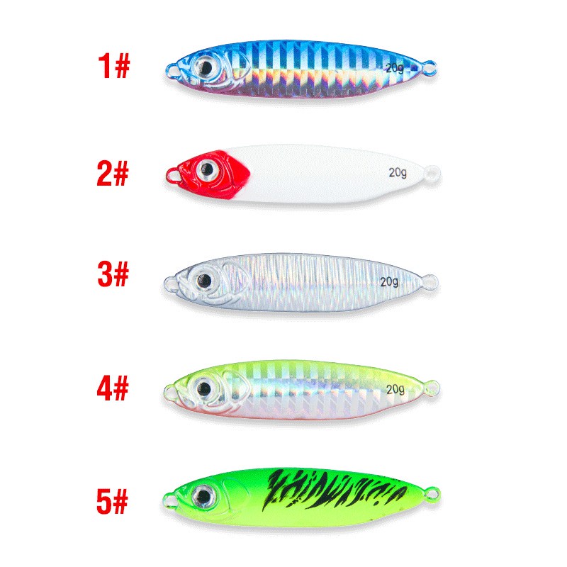 Sea Bass Fishing Lure Artificial Bait Tackle Metal Cast Jig Spoon Shore Casting Jigging Lead Fish