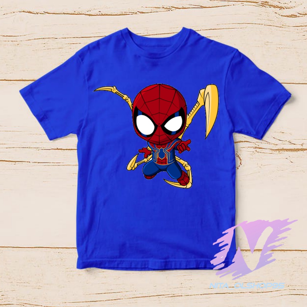 kaos spiderman super hero home coming