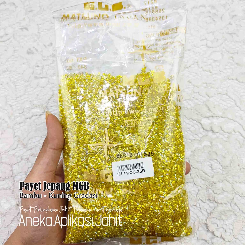 50 GRAM PAYET JEPANG MGB BAMBU PASIR 35R KUNING GRADASI