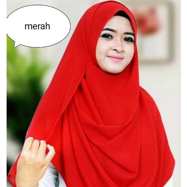 Jilbab Hijab Pasmina Instan non pet 210x75 cm