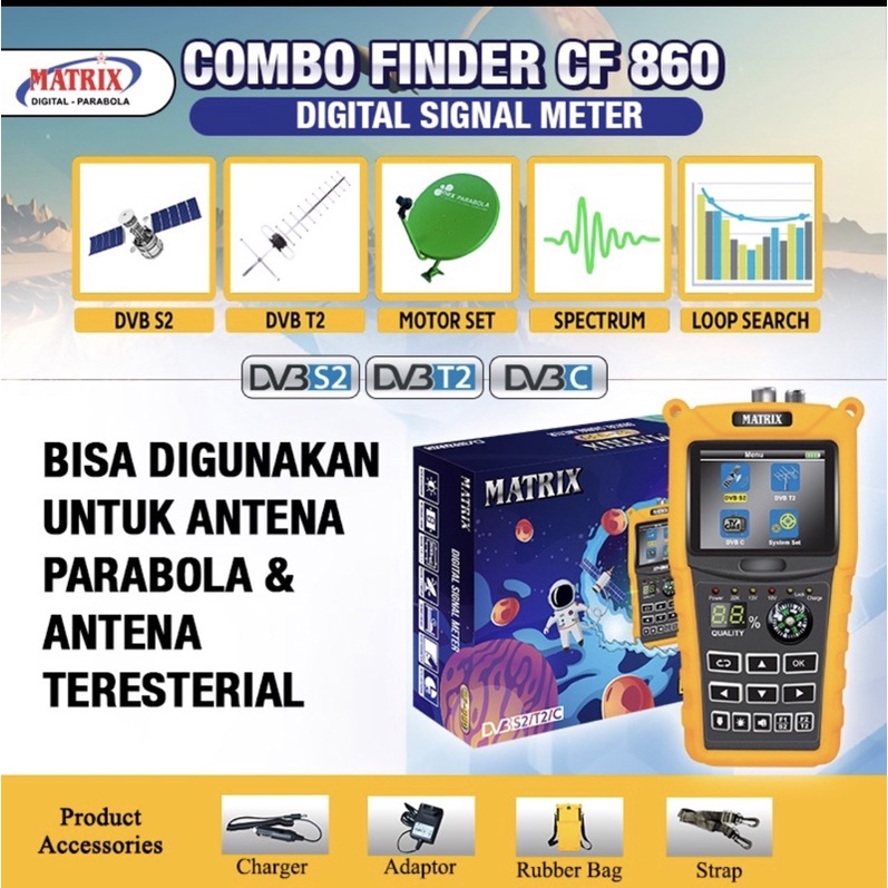 satfinder cf 860 matrix parabola