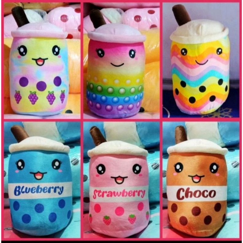BONEKA BOBA MOTIF RAINBOW SIZE L LED (SNI)