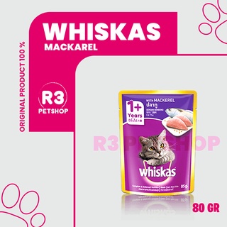 Makanan basah murah untuk Kucing WHISKAS Pouch 80gr All Varian 1dus @24pcs dan @28pcs