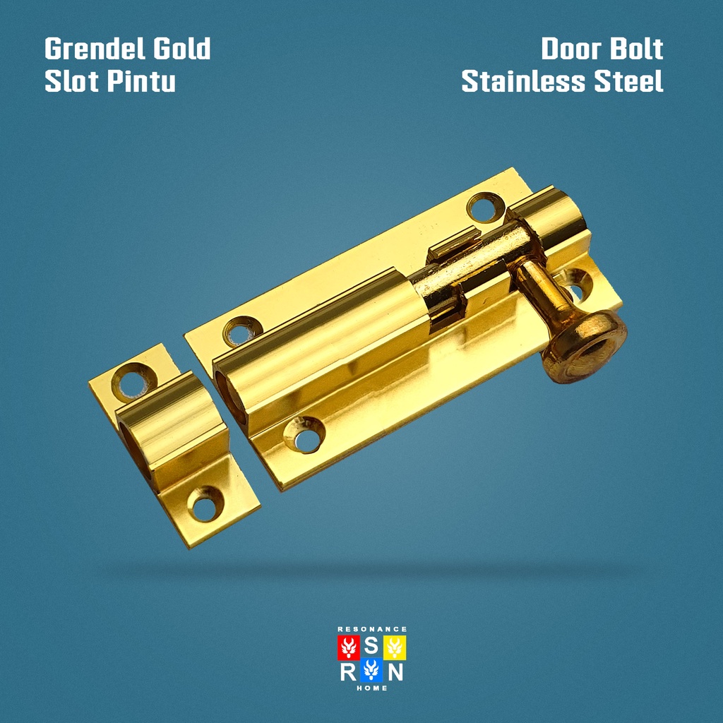 Slot Pintu Kuning 3&quot; l Jendela Plat Tebal Grendel 3 Inch Inci l Barel Bolt Resonance Home