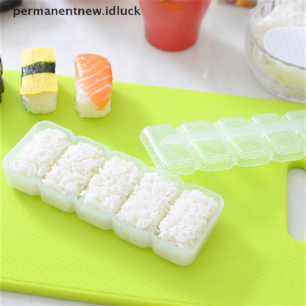 Cetakan Nasi Nigiri Sushi 5 Rolls Non Stick Gaya Jepang