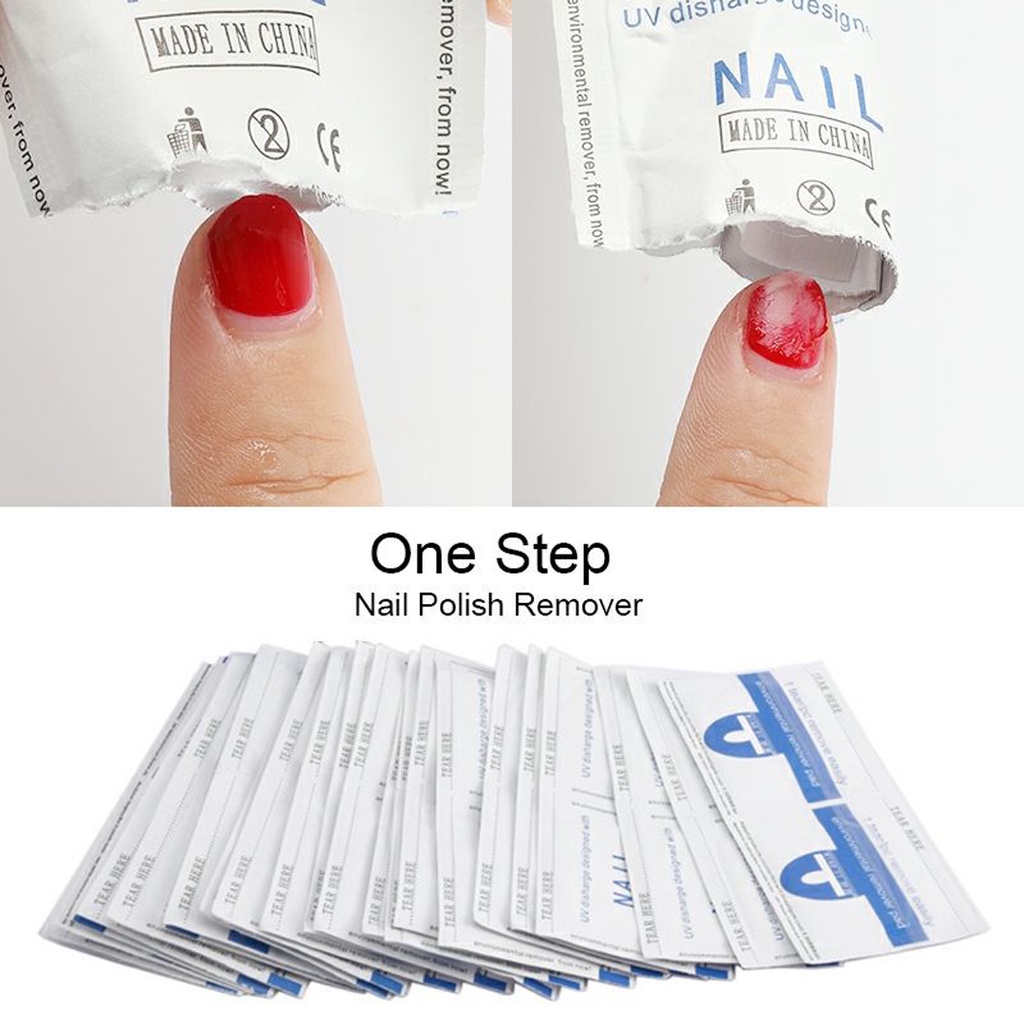 ☛TK☚ R594 (1PCS) UV Gel Nail Polish Remover &amp; Cleaner Wraps Foil Wipe Penghapus Kutek Gel