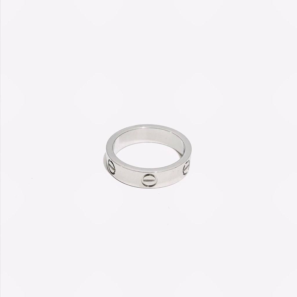 Cincin Titanium Wanita Lapis Emas Anti Karat CT-8