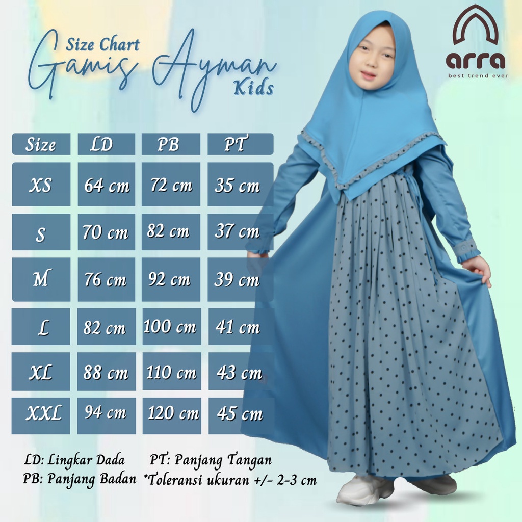 Arra Sarimbit Keluarga Gamis Ayah Ibu Anak Series Ayman Warna Blue Original Premium Baju Couple Busana Muslim Kondangan kapel Sarimbit Keluarga Muslim Terbaru 2022 Baju Gamis Wanita Kekinian Jumbo