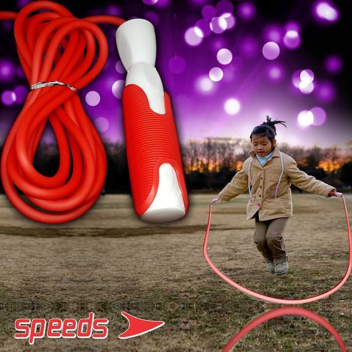 Tali Lompat Skipping Jump Rope Olahraga Rumah Fitness Gym Speeds 2006