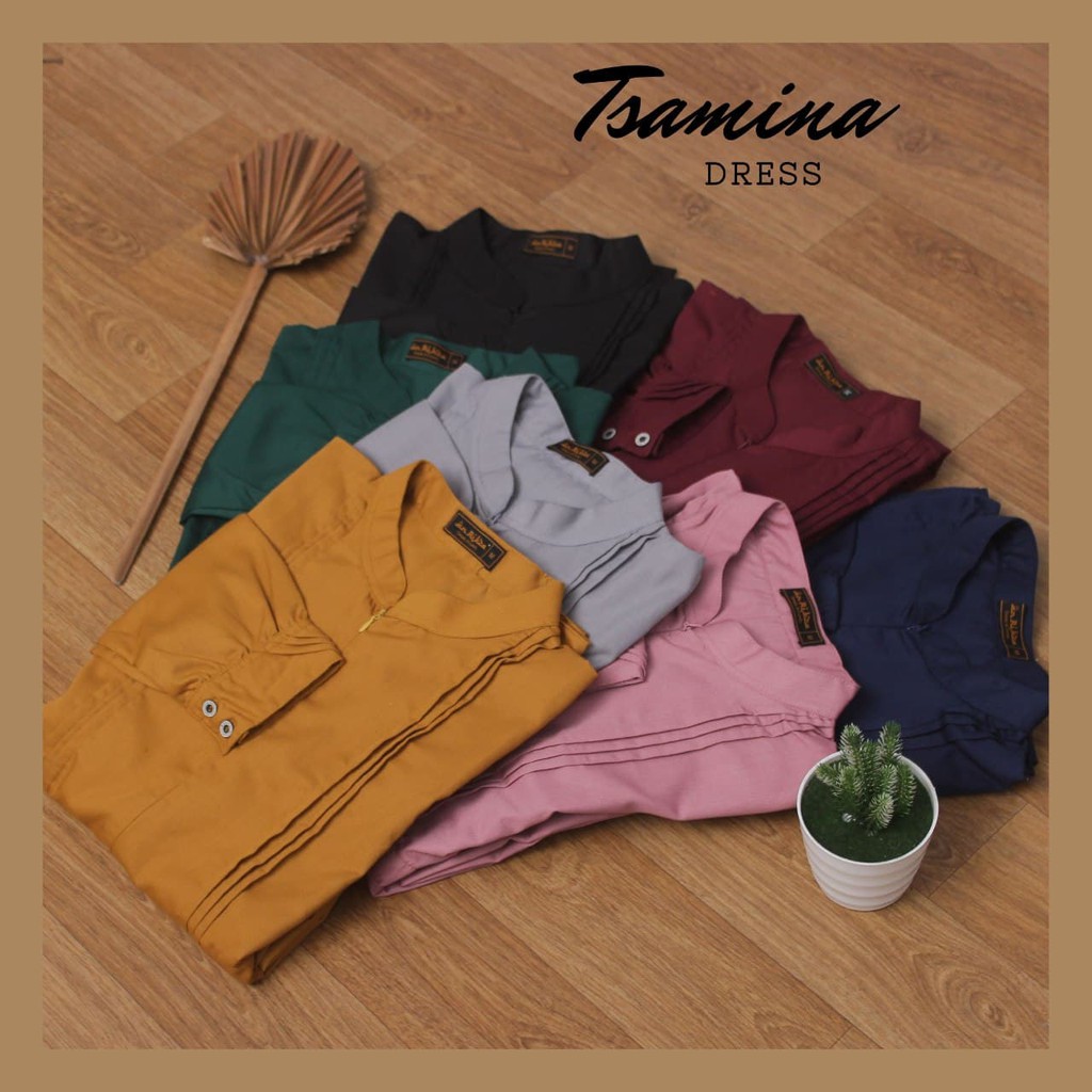 Baju Gamis Wanita Terbaru 2021 / Gamis Tsamina by Arrikza / Gamis Toyobo Premium