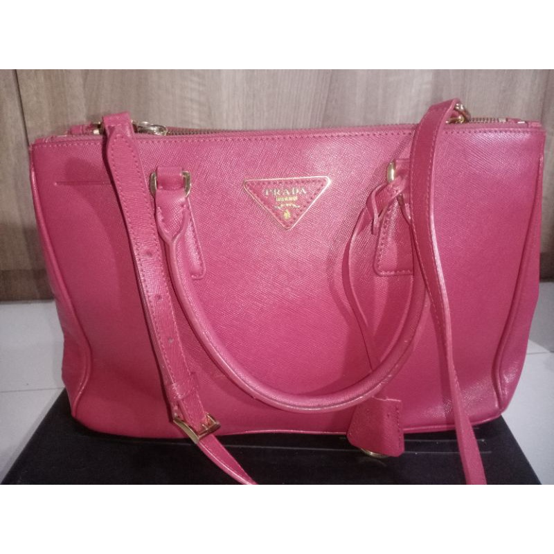 TAS WANITA SHOULDER BAG PRADA PINK PRELOVED