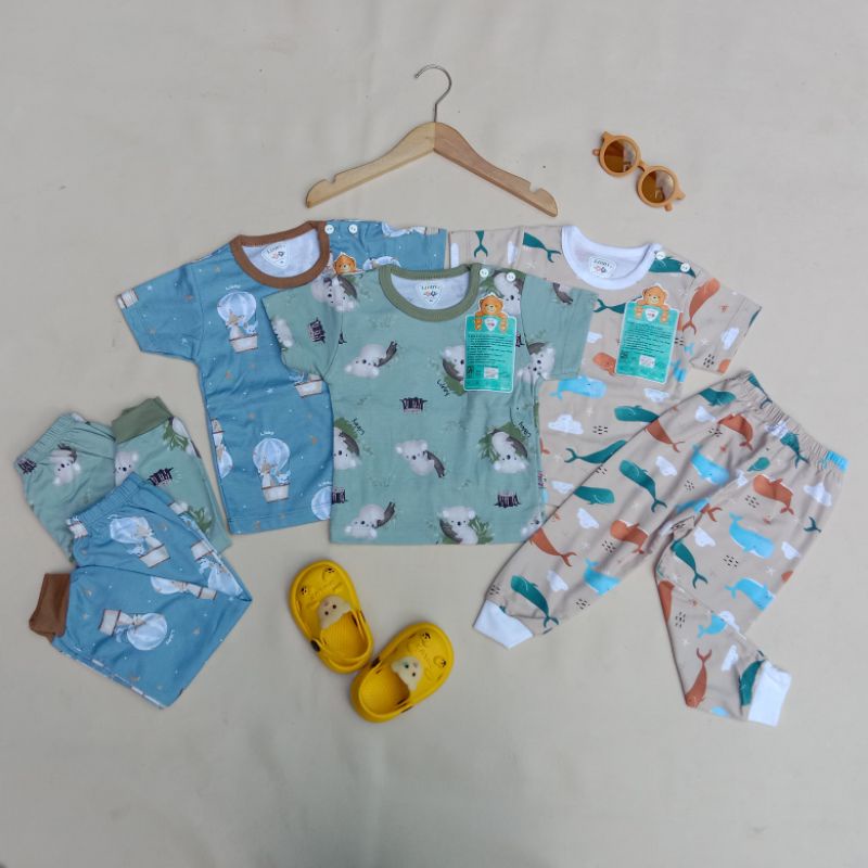 SETELAN LIBBY BABY MOTIF TALE OFF PRAIRIE BAJU PDK CLNA PJG(CPR) Kancing Pundak