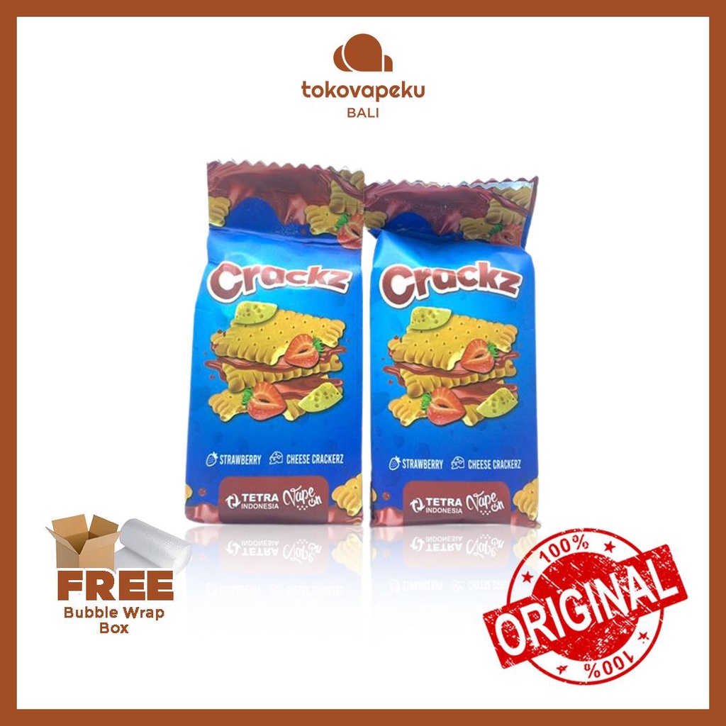 CRACKZ V1 STRAWBERRY CHEESE CRACKZ 60ML AUTHENTIC by TETRA X VAPE ON