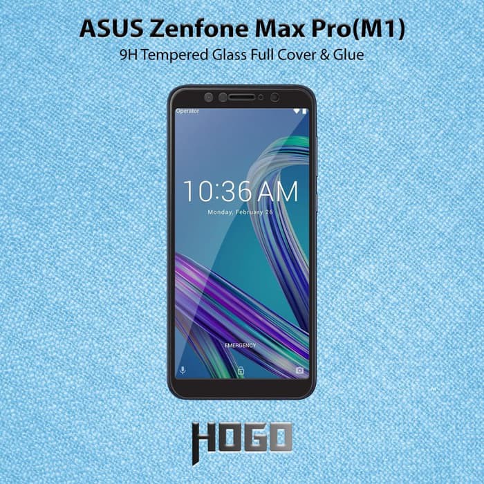 ASUS Zenfone Max Pro M1 Tempered Glass HOGO Full Cover Glue