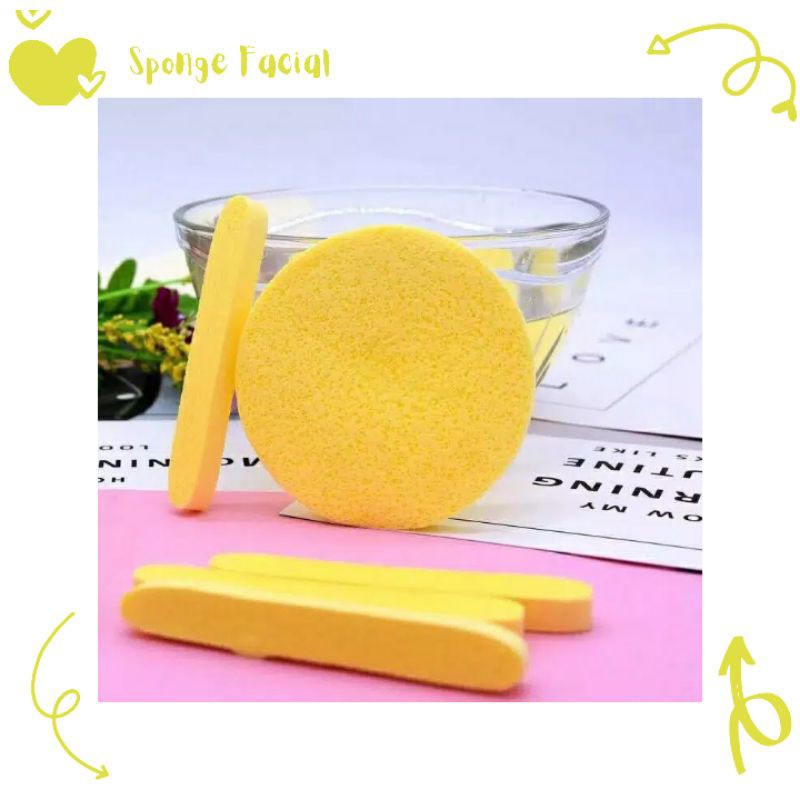 SPON MASKER WAJAH / FACIAL SPONGE STICK / Spons Kentang Wajah Hivey Stik Spon