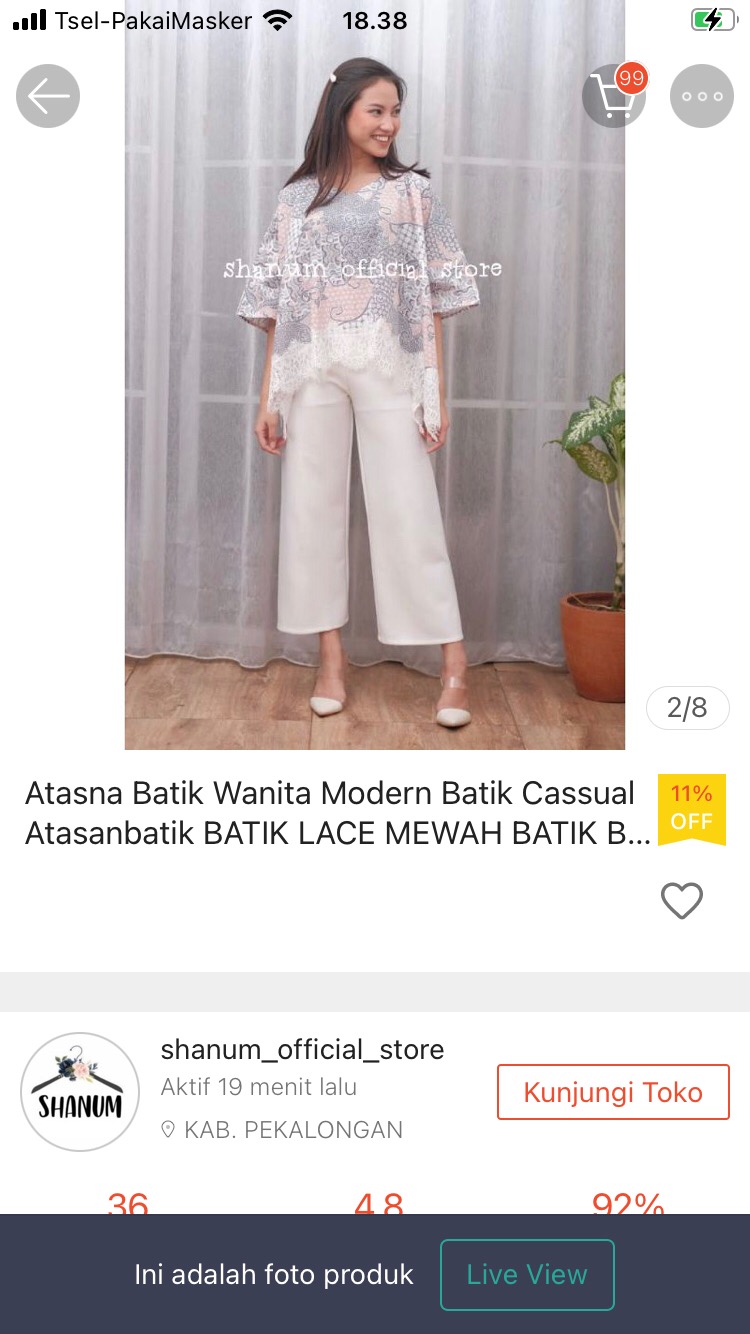 Atasna Batik Wanita Modern Batik Cassual Atasanbatik Batik Lace Mewah Batik Batwing Couple(sekarjgd