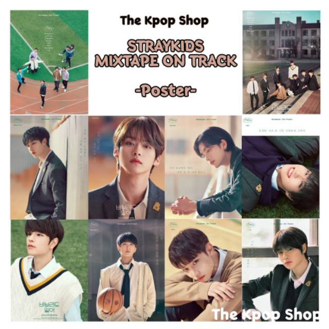 Paket Poster STRAY KIDS MIXTAPE ON TRACK I.N GO