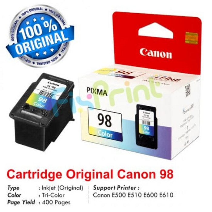 Cartridge tinta Original CL-98 Color cartridge cl98 Printer E510 E600 FSB682