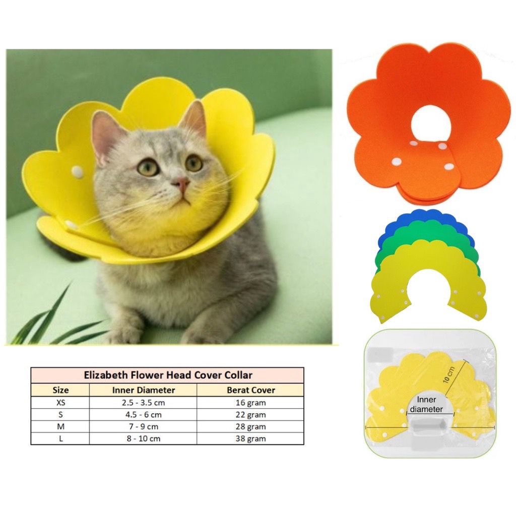 PH.Medan Pet Protection Collar Colar Anjing Kucing Pelindung Penutup Leher