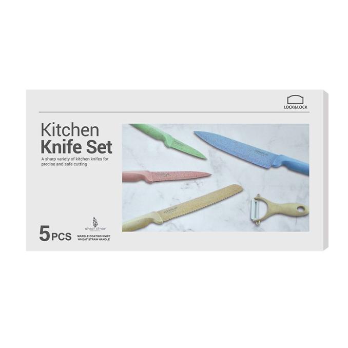 

PROMO LocknLock Exclusive Cookplus 5P Knife Set - Pastel CKK102S5MIX MURAH