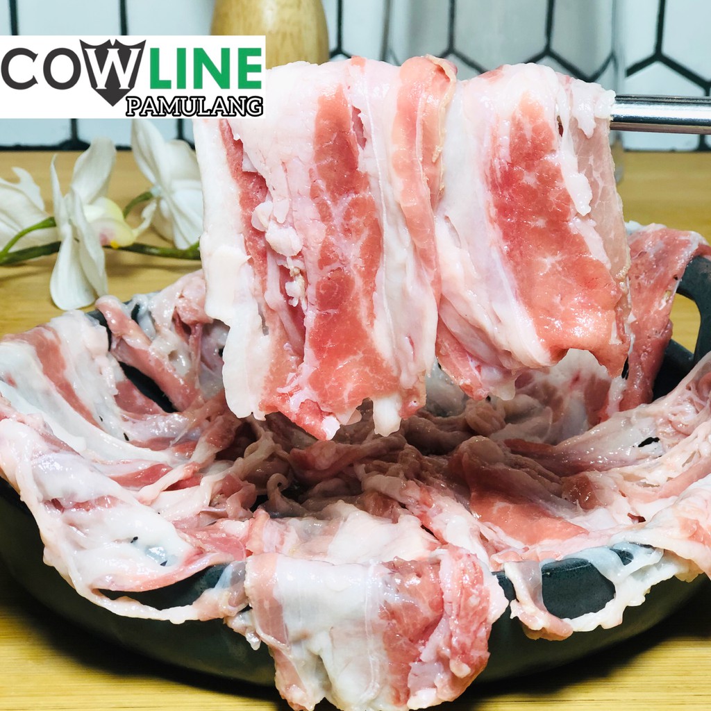 

Daging Beef Slice Short Plate US Yoshinoya Nett:500Gr HALAL